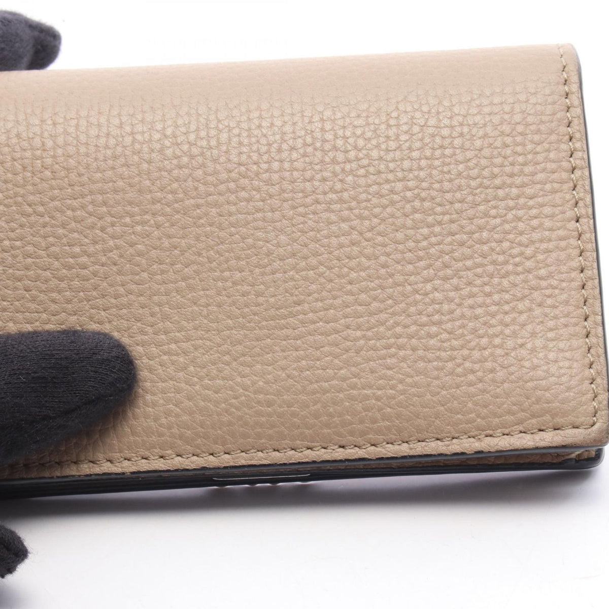 Loewe Card Case Anagram Beige Leather — view 7