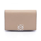 Loewe Card Case Anagram Beige Leather