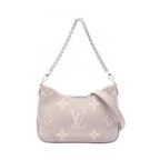 Louis Vuitton Handbag Boulogne NM Bicolor Monogram Empreinte Blume White Quartz