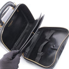 Chanel Handbag CC Logo Black Caviar Leather Vanity 2-Way Shoulder — view 3
