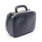 Chanel Handbag CC Logo Black Caviar Leather Vanity 2-Way Shoulder — view 2