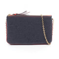 Louis Vuitton Shoulder Bag Pochette Double Zip Marine Rouge Leather