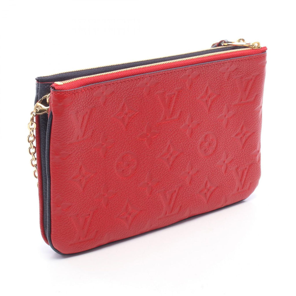 Louis Vuitton Shoulder Bag Pochette Double Zip Marine Rouge Leather — view 2