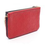 Louis Vuitton Shoulder Bag Pochette Double Zip Marine Rouge Leather — view 2