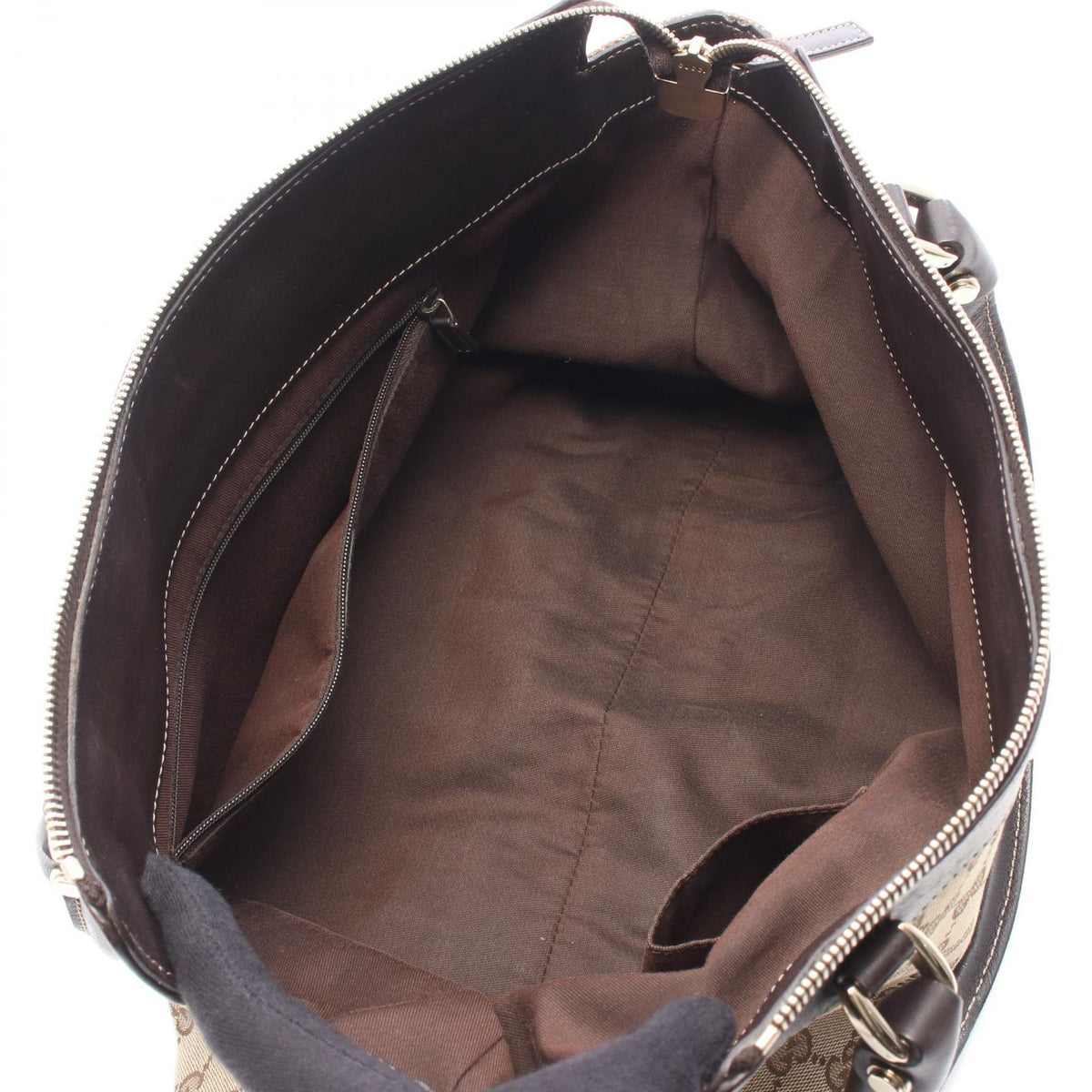 Gucci Tote Bag Abbey GG Canvas Beige Dark Brown — view 3