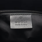 Gucci Shoulder Bag Web Stripe Flat Messenger Black Leather Sherry Line — view 4