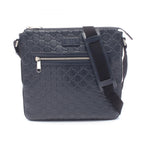 Gucci Shoulder Bag Guccissima Navy Leather
