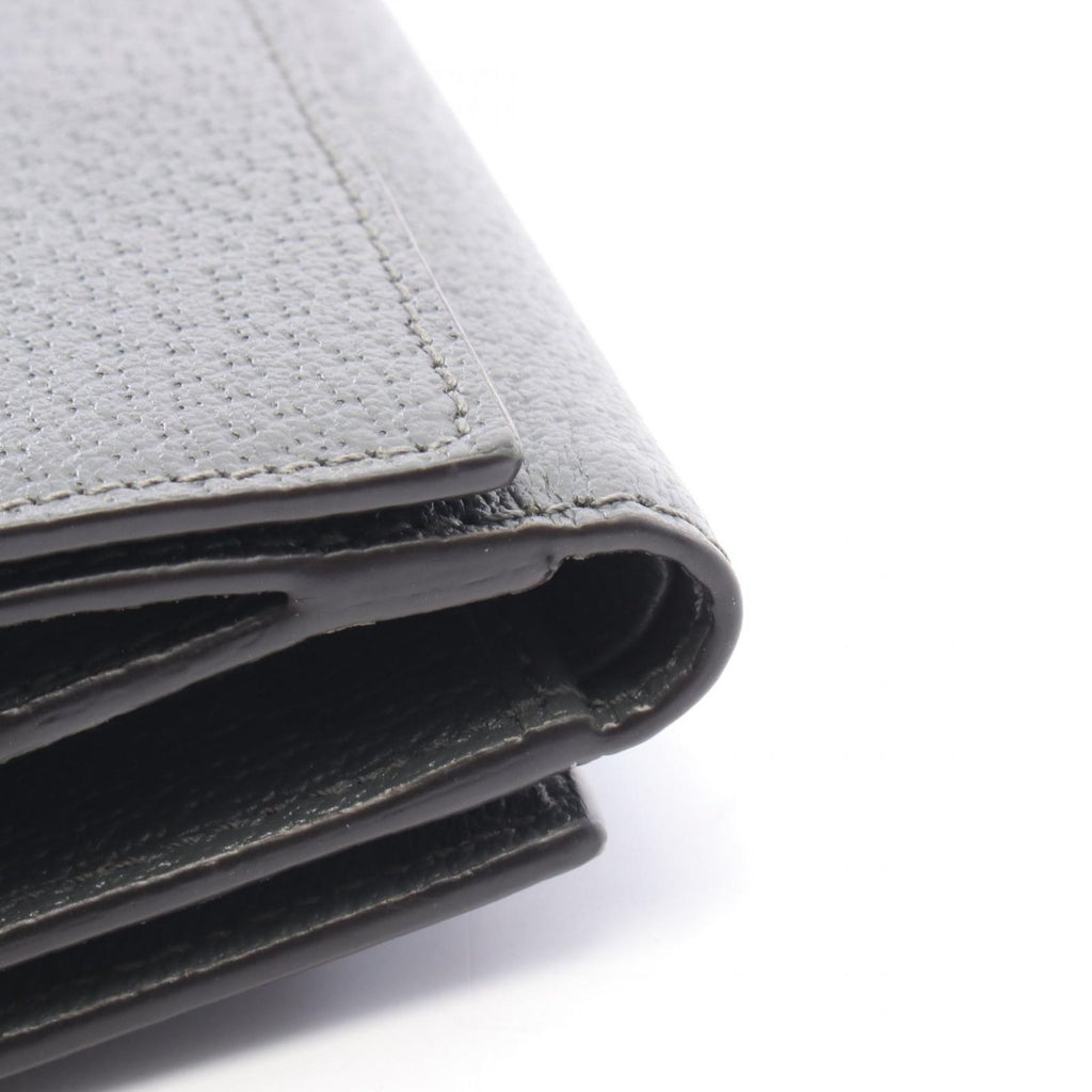 Gucci Trifold Wallet Double G Dark Gray Leather — view 7