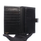 Chanel Bifold Wallet CC Logo Black Caviar Leather Kiss Lock — view 3
