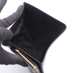 Chanel Bifold Wallet CC Logo Black Caviar Leather Kiss Lock — view 7