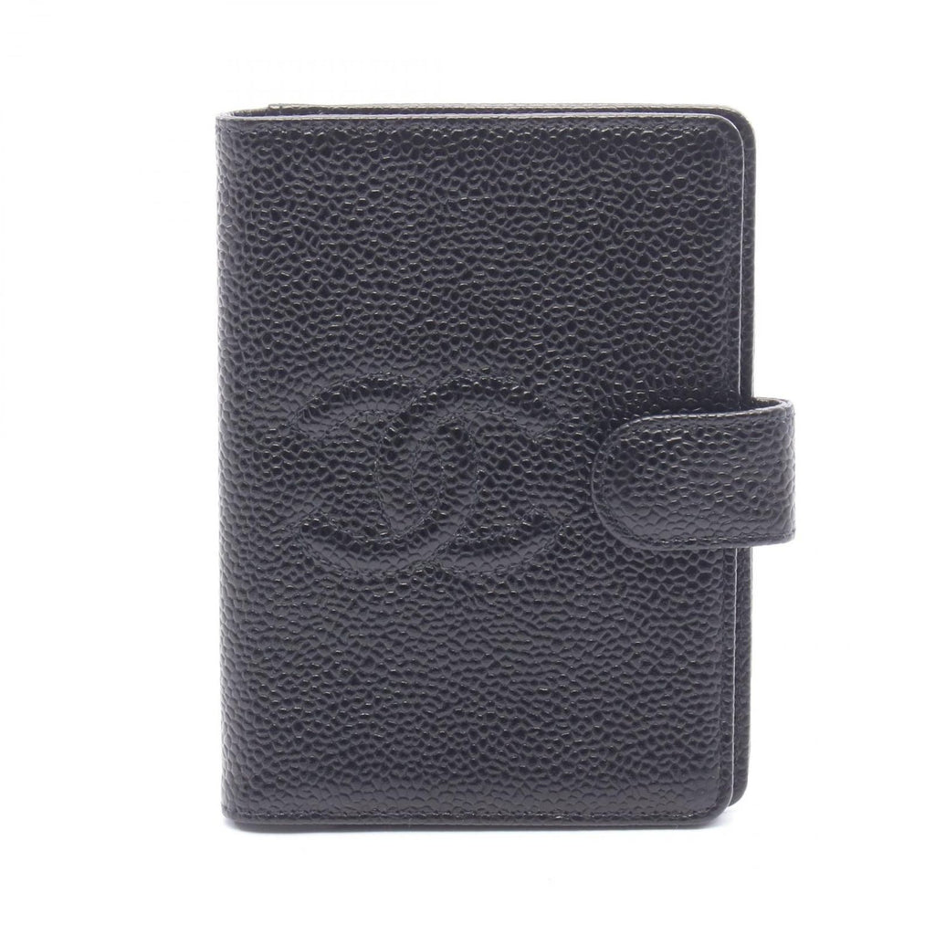 Chanel Agenda Cover Mini CC Logo Black Caviar Leather