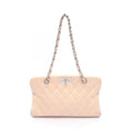 Chanel Shoulder Bag 2.55 Quilted Light Beige Lambskin Chain Tote