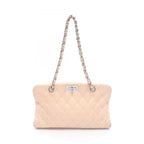 Chanel Shoulder Bag 2.55 Quilted Light Beige Lambskin Chain Tote