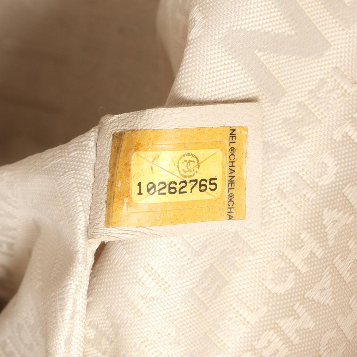 Chanel Shoulder Bag 2.55 Quilted Light Beige Lambskin Chain Tote — view 5