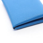 Hermes Coin Purse Calvi Duo Blue Hydra Leather — view 7