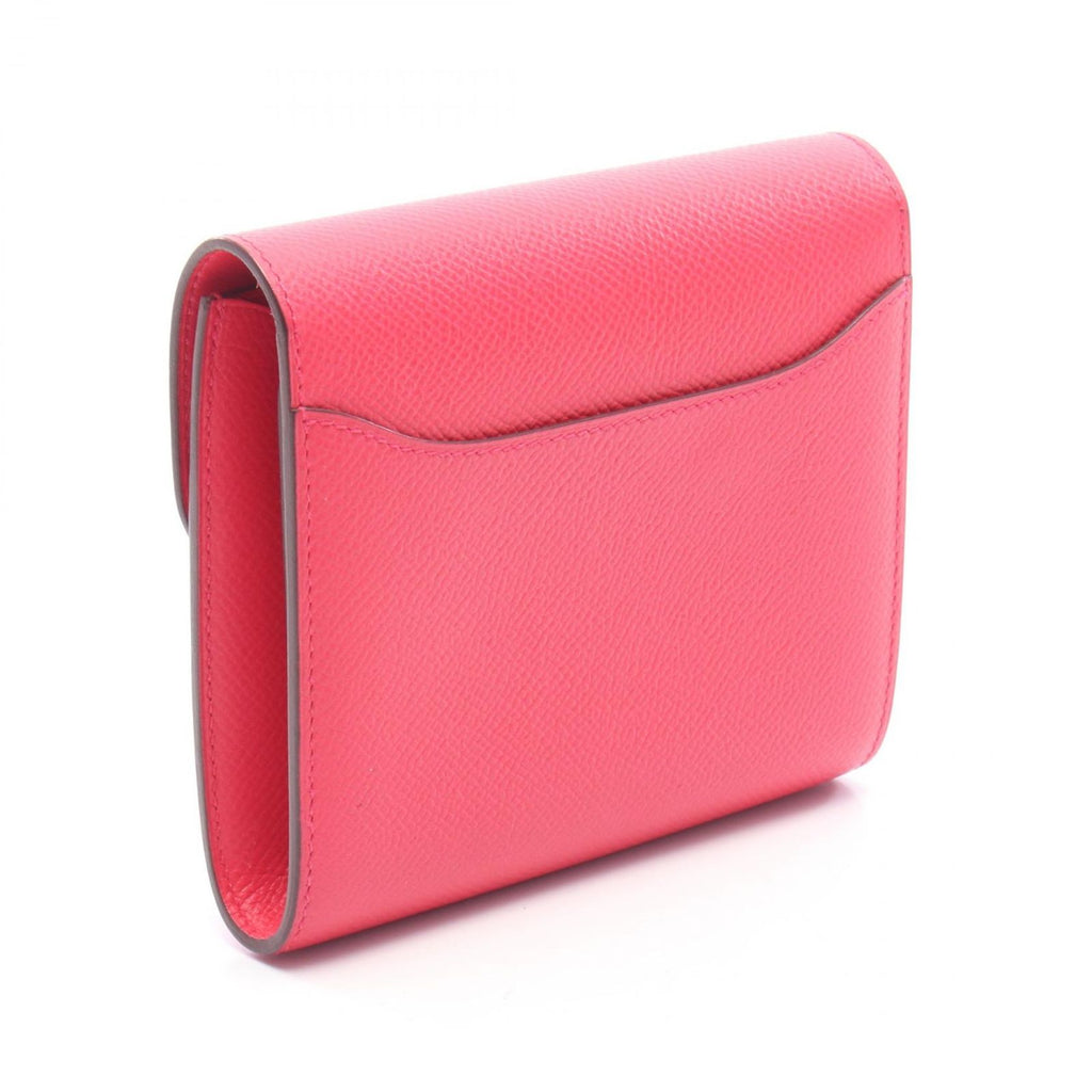 Hermes Bifold Wallet Constance Compact Rose Leather Calf Extreme — view 2