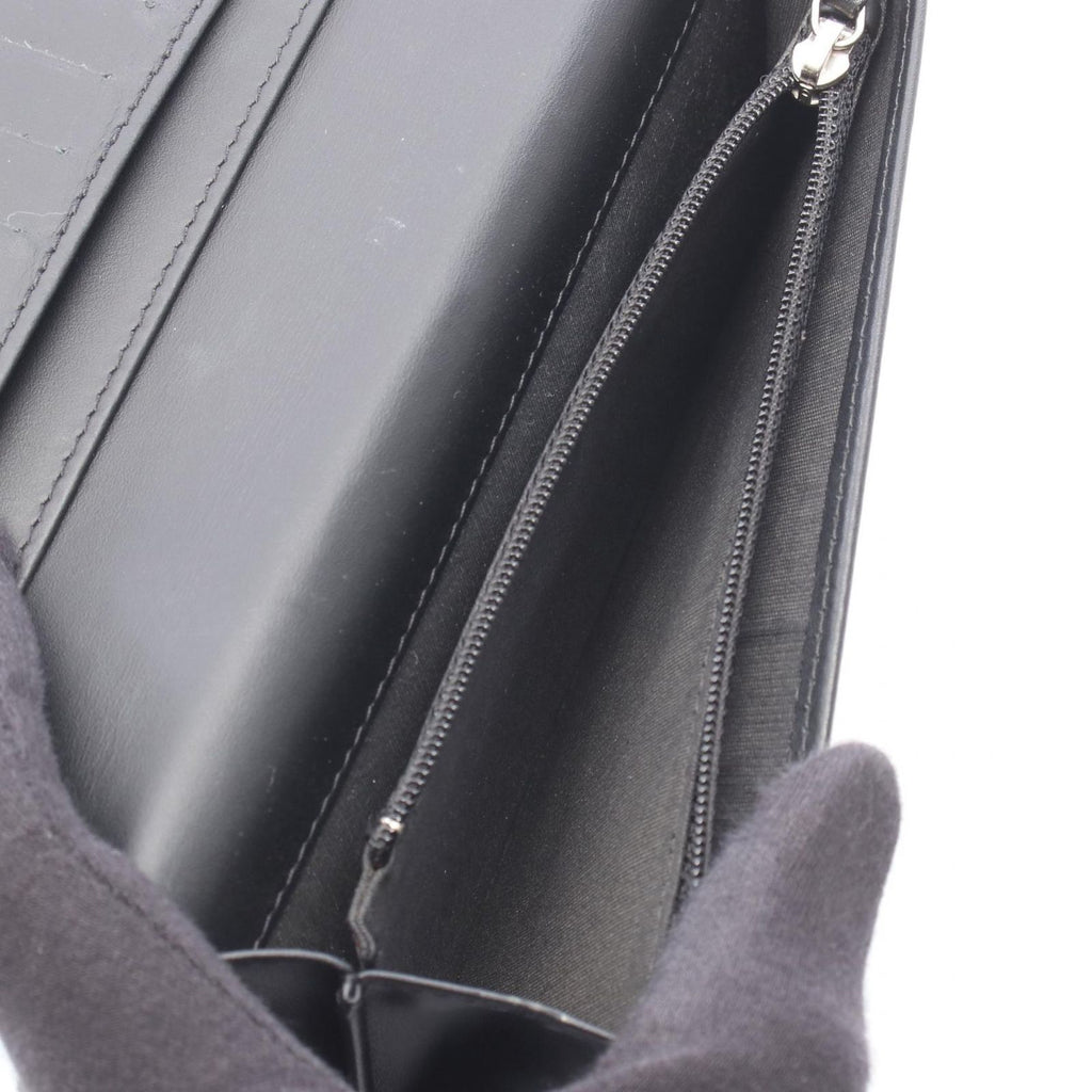 Chanel Bifold Wallet CC Logo Black Caviar Leather Zip — view 4
