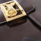 Celine Shoulder Bag Horse Carriage Dark Brown Leather — view 7