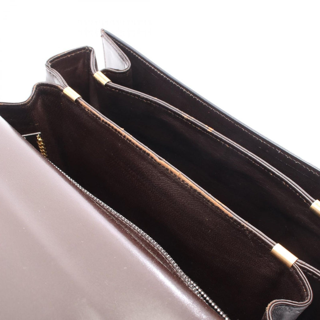 Celine Shoulder Bag Horse Carriage Dark Brown Leather — view 5