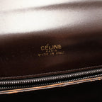 Celine Shoulder Bag Horse Carriage Dark Brown Leather — view 4