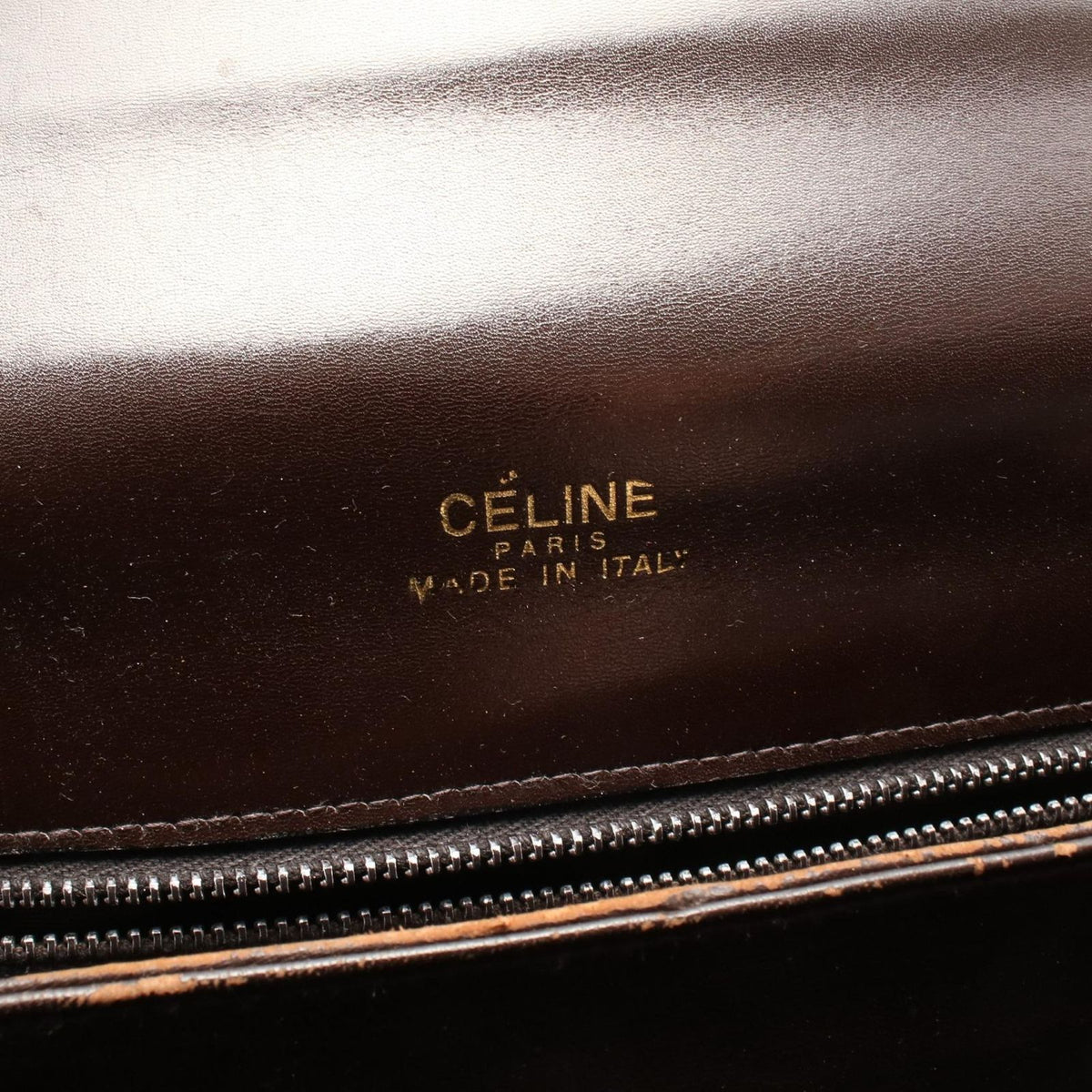 Celine Shoulder Bag Horse Carriage Dark Brown Leather — view 4