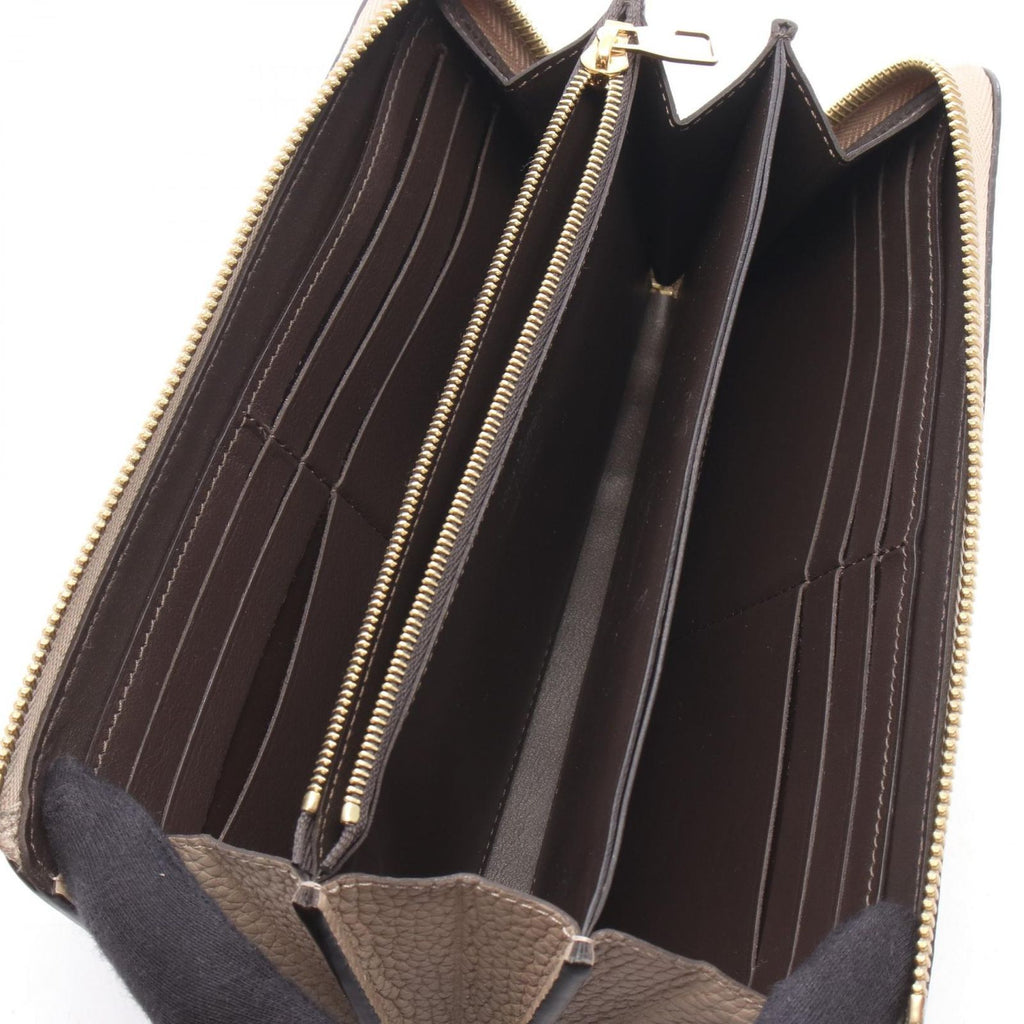 Louis Vuitton L Shape Zipper Wallet Portefeuille Comet Galet Leather — view 3