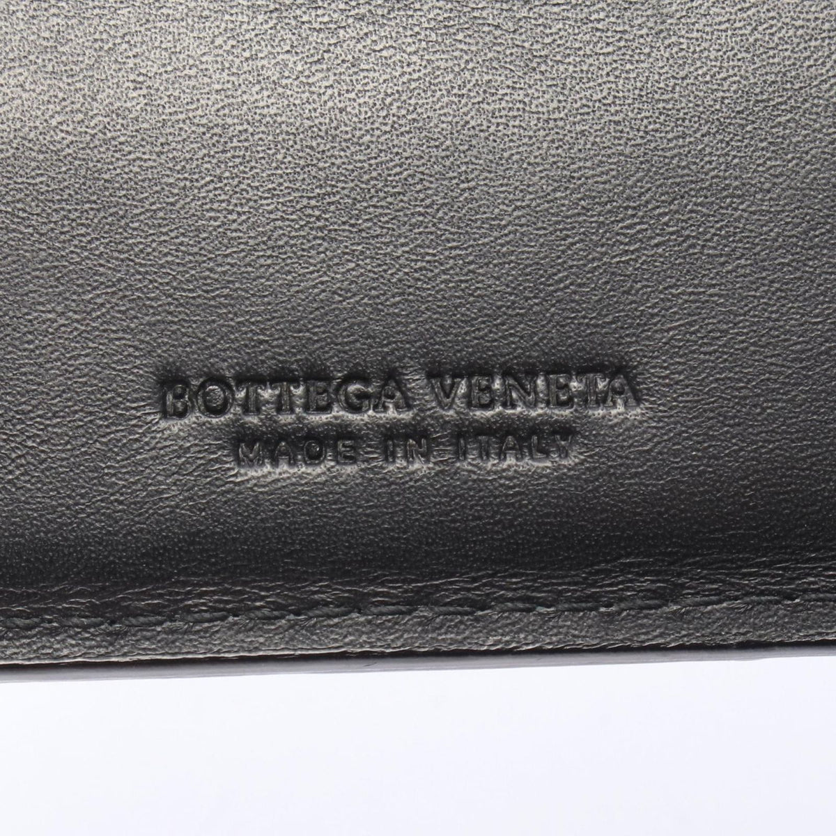 Bottega Veneta Bifold Wallet Intrecciato Black Leather — view 5
