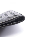 Bottega Veneta Bifold Wallet Intrecciato Black Leather — view 8