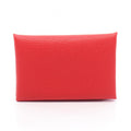 Hermes Coin Purse Calvi Verso Rouge de Coeur Rose Darling Leather