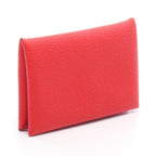 Hermes Coin Purse Calvi Verso Rouge de Coeur Rose Darling Leather — view 2