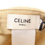 Celine Cap Triomphe Richelieu Corduroy Cotton Cap Hat — view 4