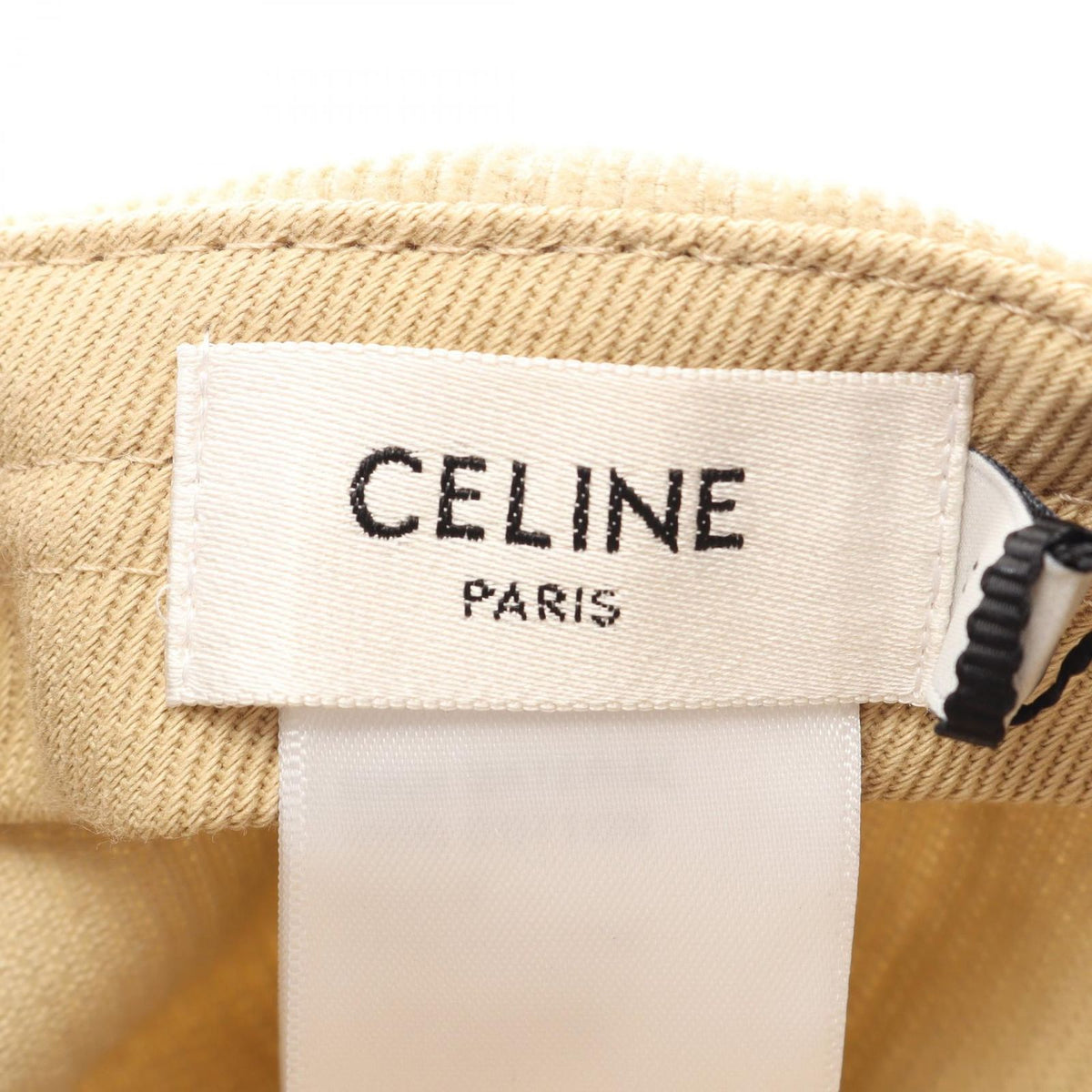 Celine Cap Triomphe Richelieu Corduroy Cotton Cap Hat — view 4