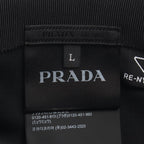 Prada Cap Re-Nylon Triangle Logo Nylon Cap Hat — view 4