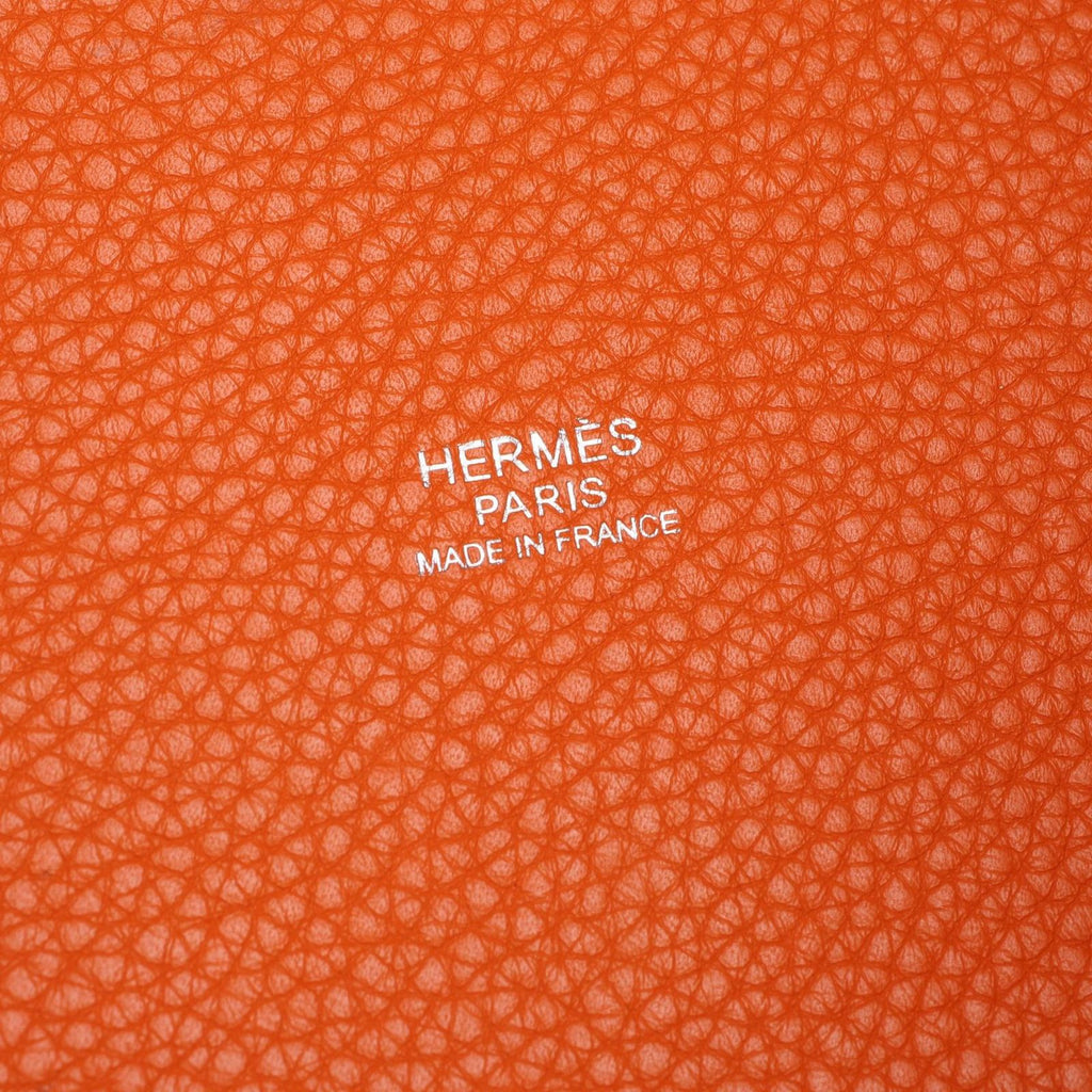 Hermes Handbag Picotin PM Orange Leather — view 4