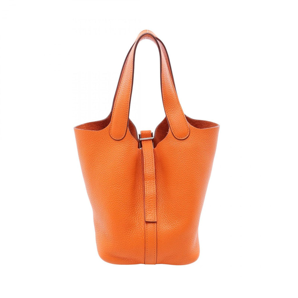 Hermes Handbag Picotin PM Orange Leather