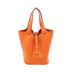 Hermes Handbag Picotin PM Orange Leather