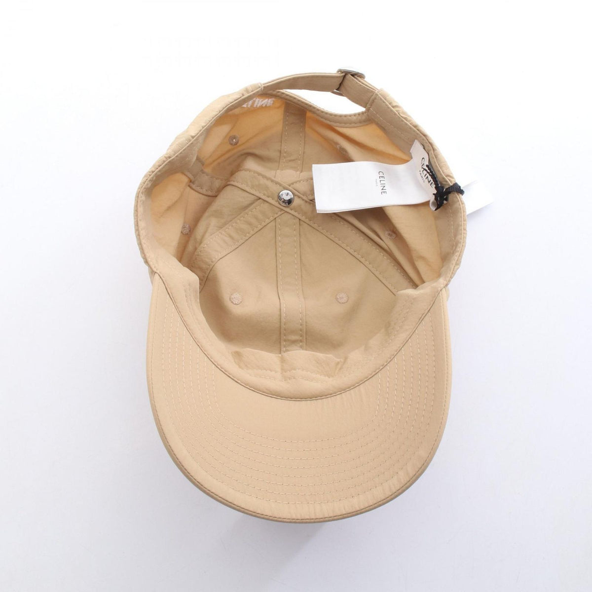 Celine Cap Triomphe Richelieu Nylon Cap Hat — view 3