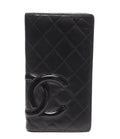 Chanel Wallet Silver Quilted Cambon Line