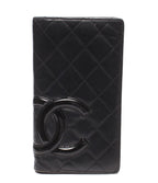Chanel Wallet Silver Quilted Cambon Line