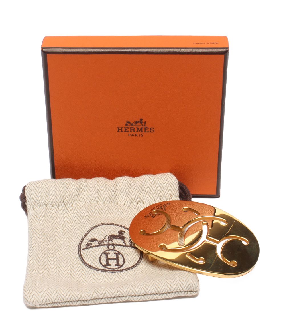Hermes Buckle Gold Double Shoulder Bag — view 8