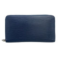 Louis Vuitton Wallet Epi Zippy Organizer NM Navy Leather Cowhide