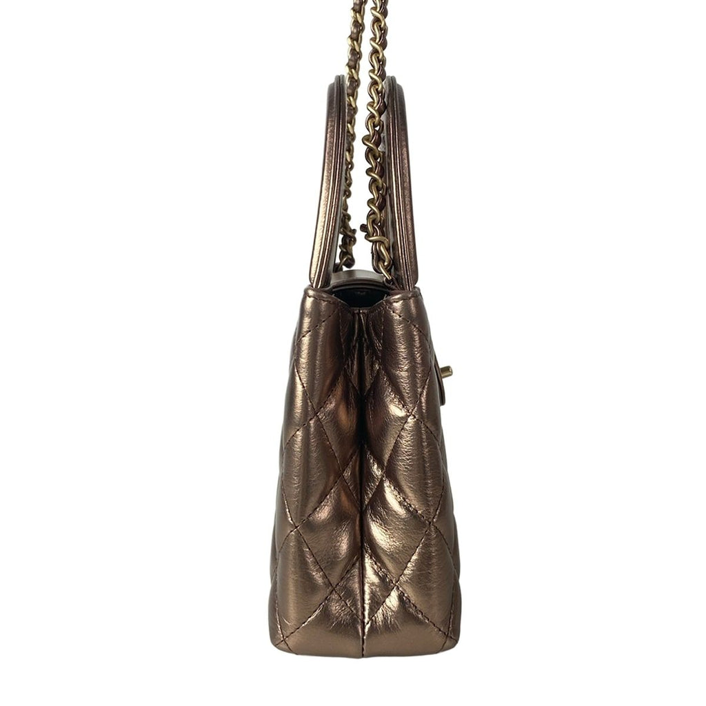 Chanel Shoulder Bag Quilted Mini Shopping Rose Gold — view 2