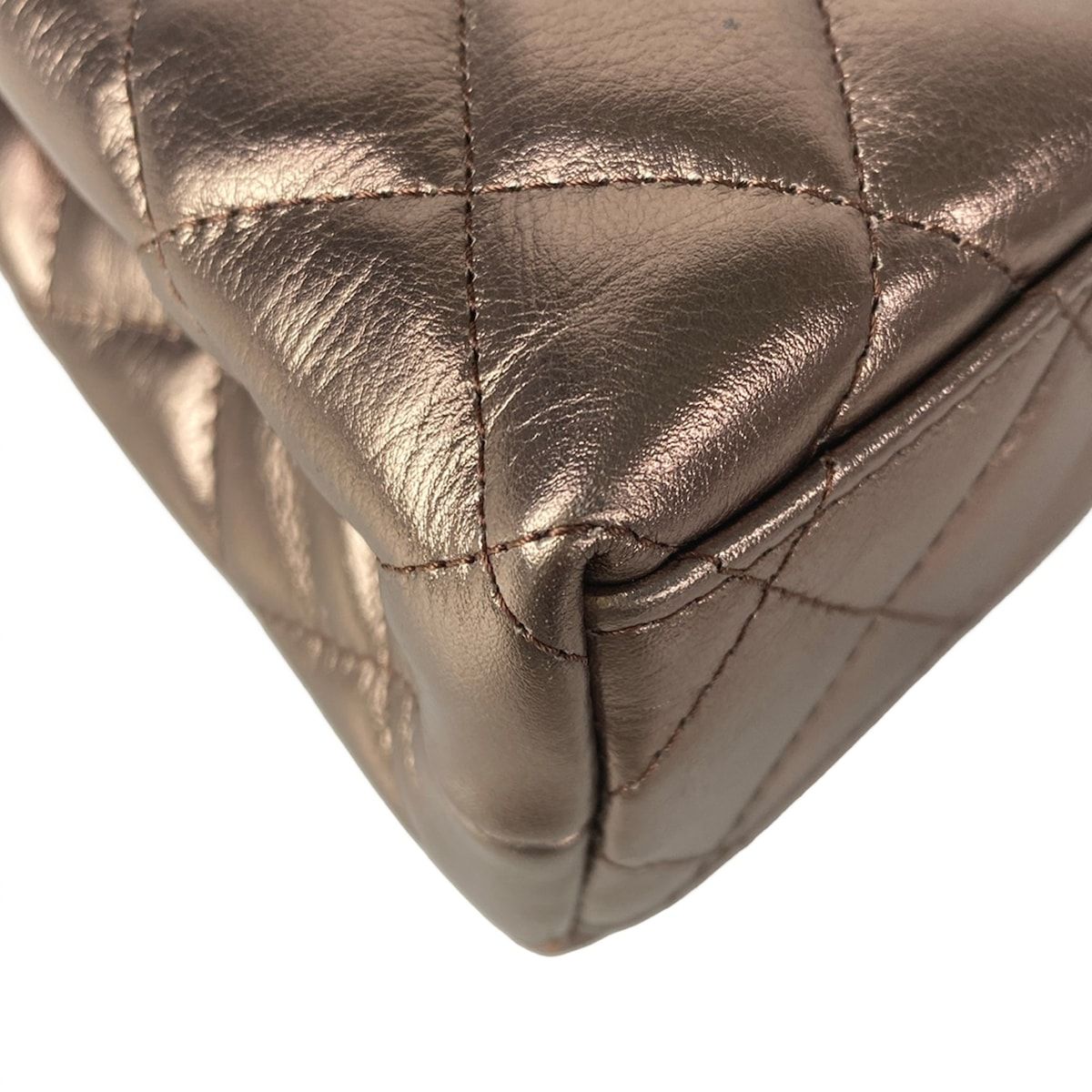 Chanel Shoulder Bag Quilted Mini Shopping Rose Gold — view 8