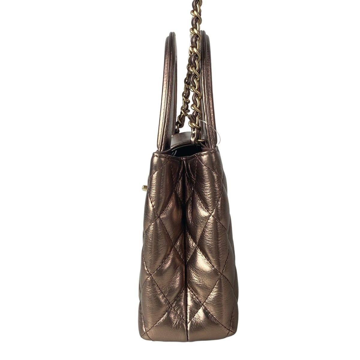 Chanel Shoulder Bag Quilted Mini Shopping Rose Gold — view 4