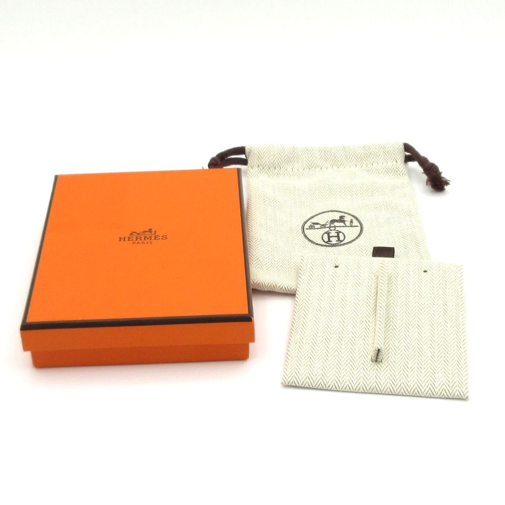 Hermes Earrings Col H Silver — view 7