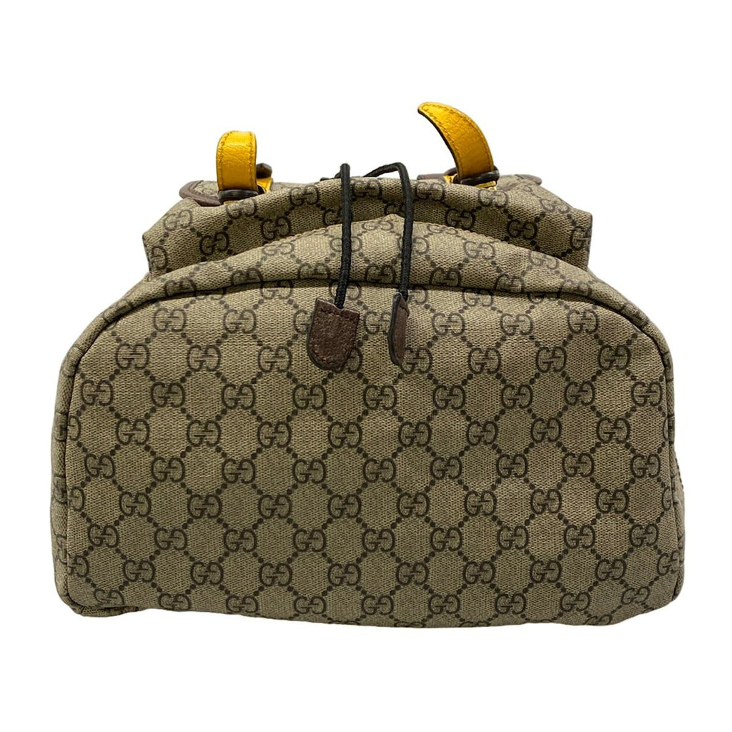 Gucci Backpack Soft GG Supreme Beige Dark Brown Leather — view 5