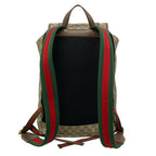 Gucci Backpack Soft GG Supreme Beige Dark Brown Leather — view 3