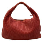 Bottega Veneta Handbag Intrecciato Red Leather — view 3