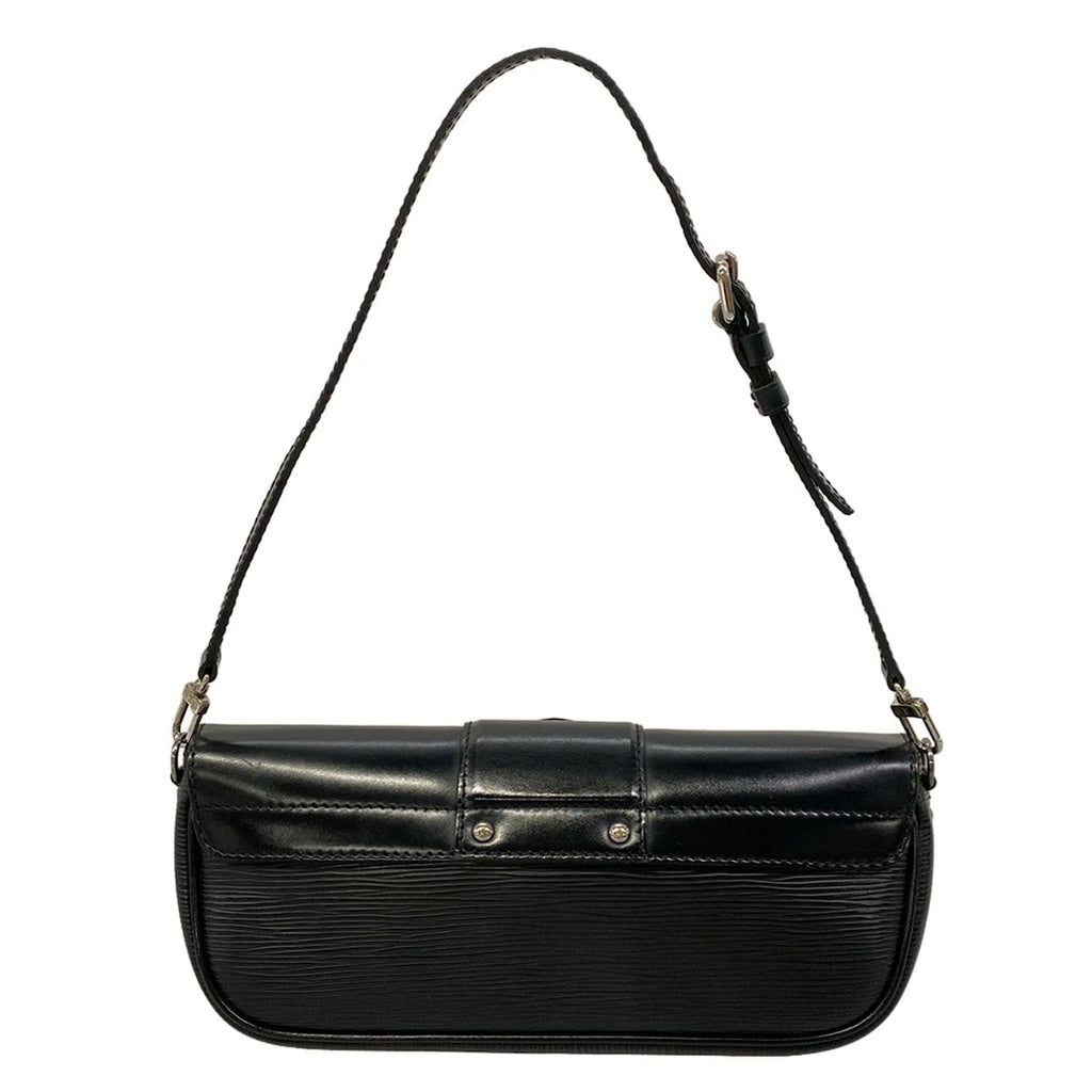 Louis Vuitton Shoulder Bag Epi Pochette Montaigne Noir Leather — view 3