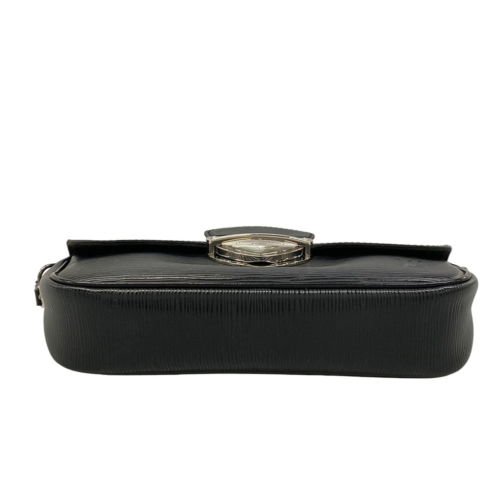 Louis Vuitton Shoulder Bag Epi Pochette Montaigne Noir Leather — view 5